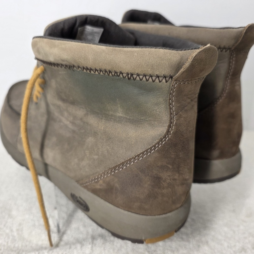 Chaco Brio Moc Toe Men's Size 11.5 Casual Lace-Up Leather Boots Brown J150179 - Picture 11 of 16